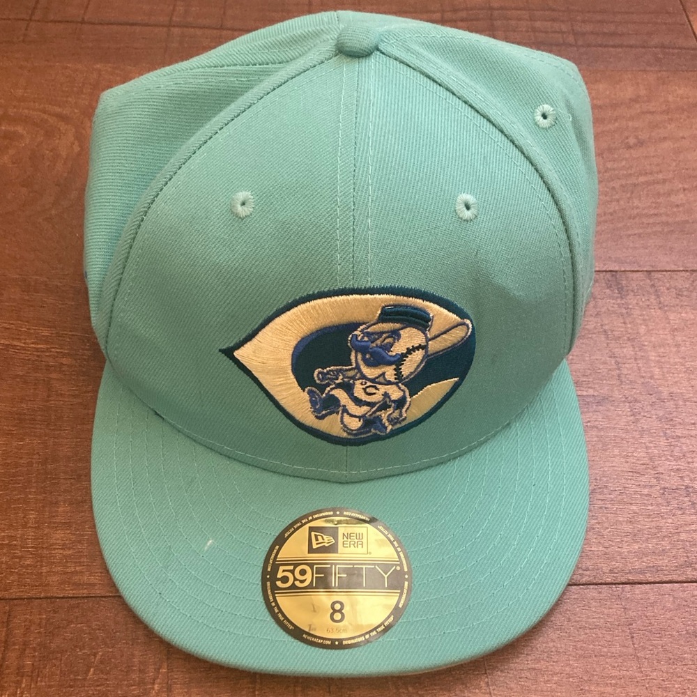 NewEra 59FIFTY Cincinnati Reds BeachGlass Baseball Hat CooperstownCollection MLB